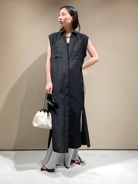 「Chaos（カオス）のアイテム（キャミソール）」を使った、FUMIさん（レディース・162cm）の夏コーディネート