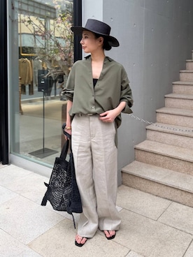 「Chaos（カオス）のアイテム」を使った、FUMIさん（レディース・162cm）の春コーディネート