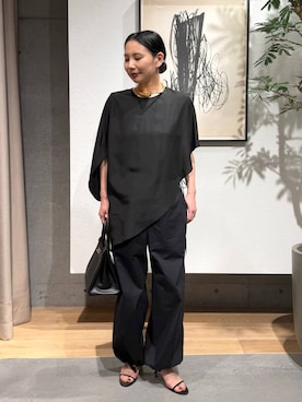 「Chaos（カオス）のアイテム」を使った、FUMIさん（レディース・162cm）の春コーディネート
