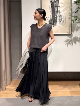「Chaos（カオス）のアイテム」を使った、FUMIさん（レディース・162cm）の春コーディネート