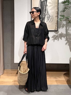 「Chaos（カオス）のアイテム」を使った、FUMIさん（レディース・162cm）の春コーディネート