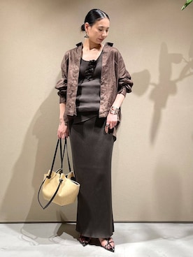 「Chaos（カオス）のアイテム（スカート）」を使った、FUMIさん（レディース・162cm）の夏コーディネート