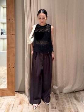 「Chaos（カオス）のアイテム」を使った、FUMIさん（レディース・162cm）の夏コーディネート