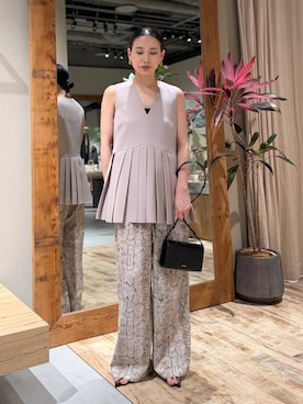 「Chaos（カオス）のアイテム」を使った、FUMIさん（レディース・162cm）の春コーディネート