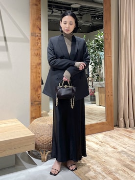 「アイテム（ブルゾン）」を使った、FUMIさん（レディース・162cm）の秋コーディネート