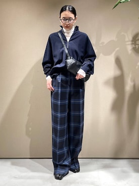 「Chaos（カオス）のアイテム（スウェット）」を使った、FUMIさん（レディース・162cm）の秋コーディネート