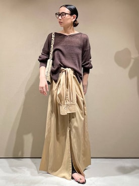 「Chaos（カオス）のアイテム（ワンピース/ドレス）」を使った、FUMIさん（レディース・162cm）の春コーディネート