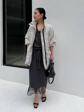 「Chaos（カオス）のアイテム」を使った、FUMIさん（レディース・162cm）の春コーディネート