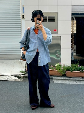 「アイテム（モカシン/デッキシューズ）」を使った、hiroazu123001さん（メンズ・170cm・20代）の夏コーディネート
