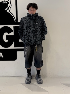「アイテム（レッグウェア）」を使った、Akiさん（メンズ・177cm）の秋コーディネート