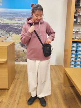 「アウトドアミックス」｜コロンビア公式さん（レディース・168cm）の冬コーディネート