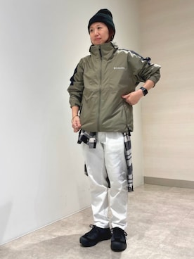 「秋」｜「アイテム（ナイロンジャケット）」を使った、コロンビア公式さん（レディース・154cm）の秋コーディネート