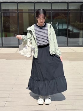 「Columbia（コロンビア）のアイテム」を使った、コロンビア公式さん（レディース・167cm）の春コーディネート