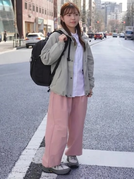 「Columbia（コロンビア）のアイテム」を使った、コロンビア公式さん（レディース・157cm）の春コーディネート