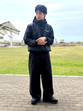「アイテム（ナイロンジャケット）」を使った、コロンビア公式さん（メンズ・174cm）の秋コーディネート
