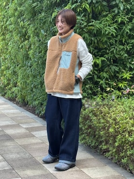 「アイテム（ブーツ、ブルー系）」を使った、コロンビア公式さん（レディース・155cm）の秋コーディネート