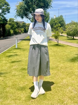 「Columbia（コロンビア）のアイテム」を使った、コロンビア公式さん（レディース・156cm）の夏コーディネート
