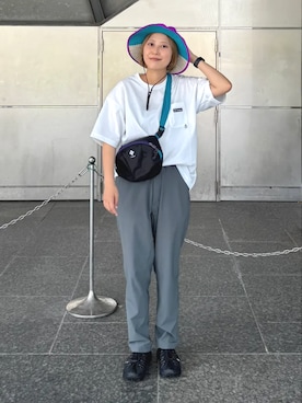 コロンビア公式さん(レディース・162cm)の夏コーディネート