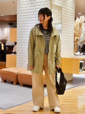 「Columbia（コロンビア）のアイテム」を使った、コロンビア公式さん（レディース・155cm）の春コーディネート