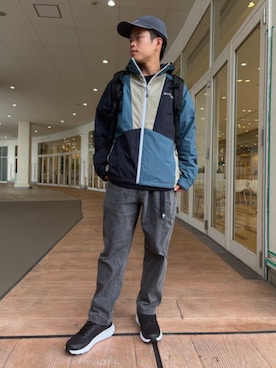 コロンビア公式さん（メンズ・173cm）の秋コーディネート