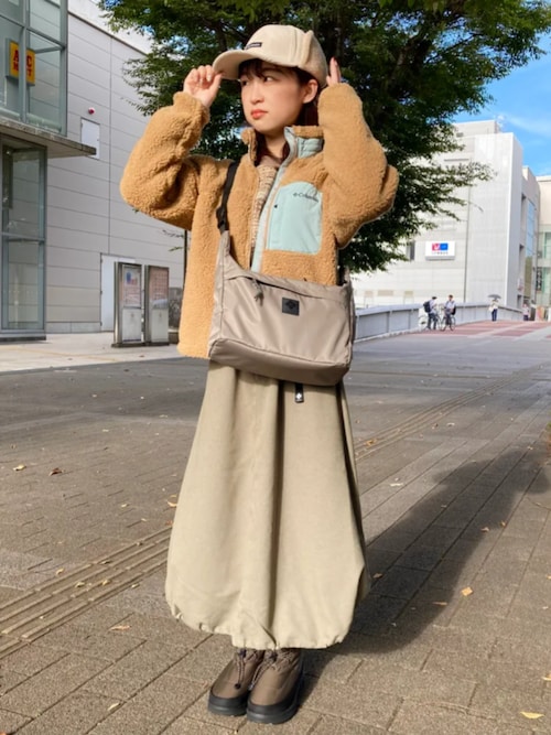 新品タグ付き！Columbia ウィメンズトゥリースワローベージュ スカート 撥水 Columbia／ウィメンズ トゥリースワロー スカート 2WAY バルーン