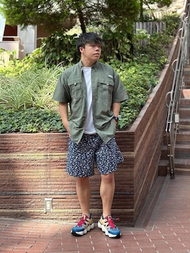 コロンビア公式さん(メンズ・168cm)の夏コーディネート