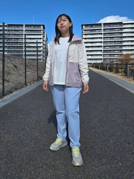 「Columbia（コロンビア）のアイテム」を使った、コロンビア公式さん（レディース・157cm）の春コーディネート