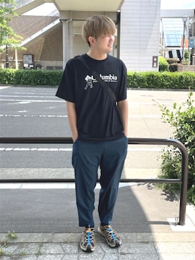 「コロンビア」｜コロンビア公式さん（メンズ・180cm）の夏コーディネート