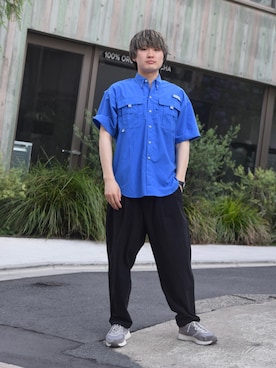 コロンビア公式さん(メンズ・175cm)の夏コーディネート