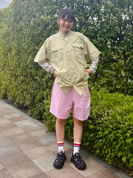 「Columbia（コロンビア）のアイテム」を使った、コロンビア公式さん（レディース・168cm）の春コーディネート