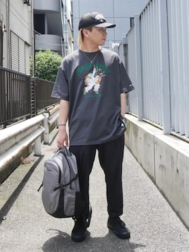 「Columbia（コロンビア）のアイテム」を使った、コロンビア公式さん（メンズ・168cm）の夏コーディネート