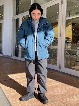 「アイテム（イヤーマフ）」を使った、コロンビア公式さん（レディース・155cm）の冬コーディネート