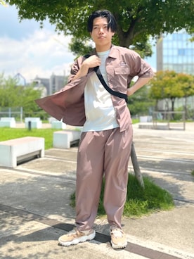「コロンビア」｜コロンビア公式さん（メンズ・171cm）の夏コーディネート