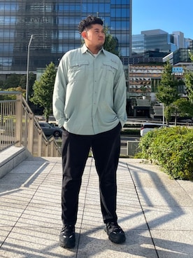 コロンビア公式さんの「Columbia／ロマビスタ パンツ／コロンビア／ストレッチ・キャンバス素材／リラックステーパード」を使ったコーディネート