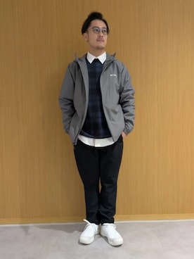 「アイテム（ナイロンジャケット）」を使った、コロンビア公式さん（メンズ・169cm）の冬コーディネート