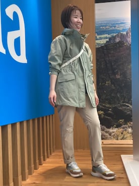 コロンビア公式さん(レディース・161cm)の春コーディネート