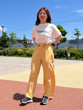 「黒サンダル」｜コロンビア公式さん（レディース・156cm）の夏コーディネート