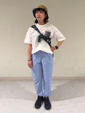「アイテム（パーカー）」を使った、コロンビア公式さん（レディース・160cm）の夏コーディネート