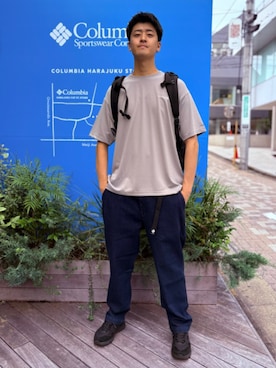 「コロンビア」｜コロンビア公式さん（メンズ・180cm）の夏コーディネート