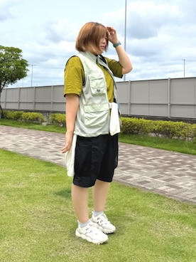 コロンビア公式さん(レディース・163cm)の夏コーディネート