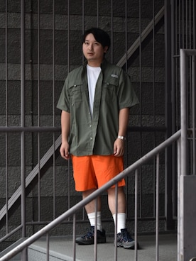 コロンビア公式さん(メンズ・168cm)の夏コーディネート