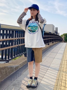 コロンビア公式さん（レディース・158cm）の秋コーディネート