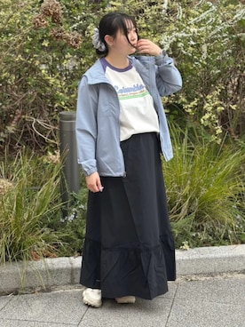 「Columbia（コロンビア）のアイテム」を使った、コロンビア公式さん（レディース・162cm）の春コーディネート
