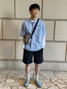 コロンビア公式さん（メンズ・171cm）の夏コーディネート
