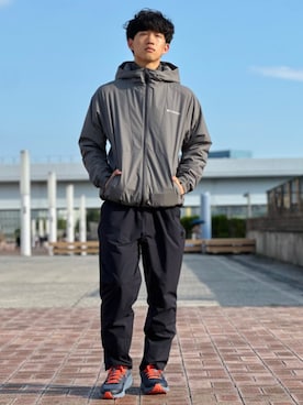 「Columbia（コロンビア）のColumbia／ヴナェドリムパンツ／コロンビア／撥水／UVカット／ストレッチ／ソフトシェルパンツ／トレッキングパンツ（その他パンツ）」を使った、コロンビア公式さん（メンズ・178cm）の秋コーディネート