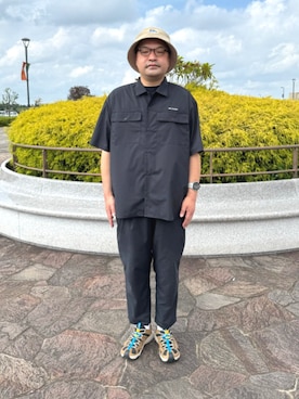 「コロンビア」｜コロンビア公式さん（メンズ・170cm）の夏コーディネート
