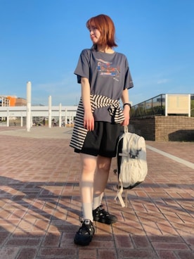 「アイテム（サンダル）」を使った、コロンビア公式さん（レディース・162cm）の夏コーディネート