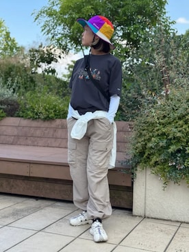 コロンビア公式さん(レディース・157cm)の夏コーディネート