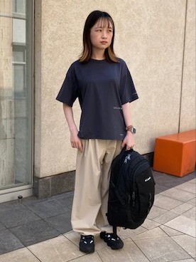 コロンビア公式さん(レディース・158cm)の夏コーディネート