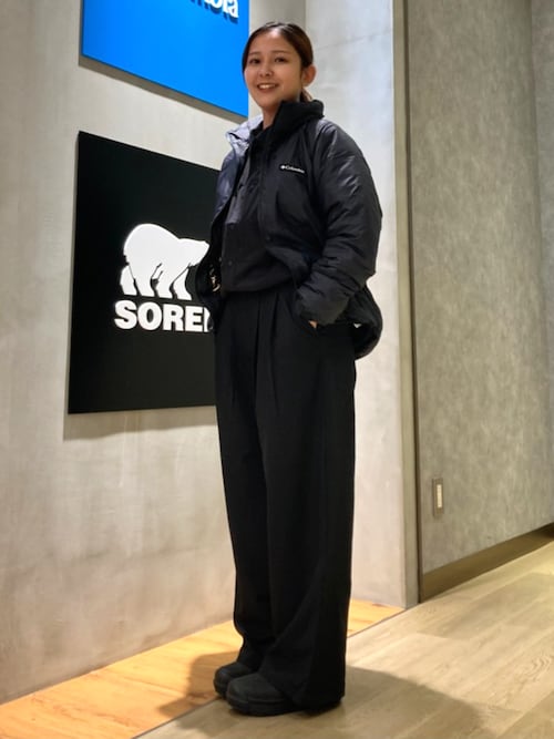 Columbia／ウィメンズ カサンドラパーク パンツ／美脚ワイドパンツ／コロンビア／撥水／ストレッチ／レディース